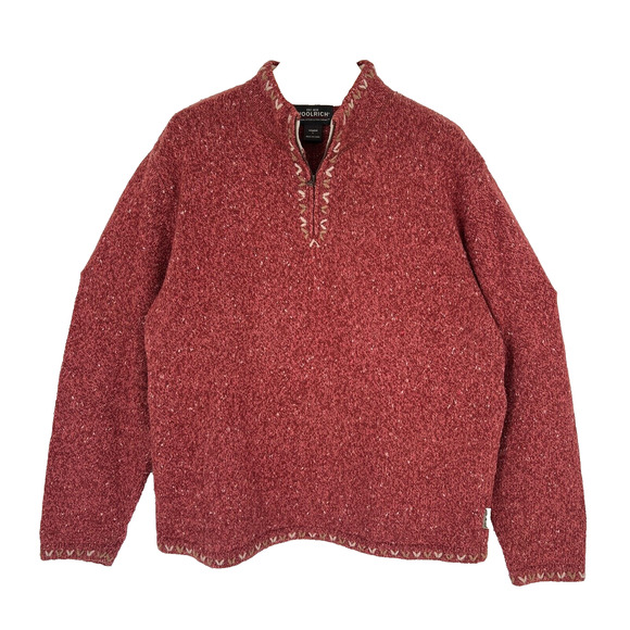 Woolrich Sweaters - Woolrich Sweater Womens L Wool Mock Neck Hippie Granola Heritage Outdoor Folk